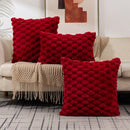 Homezie Kissenbezug | 3D-Struktur, weiche Oberfläche, 45 × 45 cm oder 30 × 50 cm | Für Sofa und Schlafzimmer