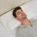 Homezie Orthopädisches Schlafkissen | Ergonomisches Memory-Foam Kissen gegen Schnarchen | Für Nacken & besseren Schlaf
