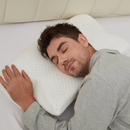 Homezie Orthopädisches Schlafkissen | Ergonomisches Memory-Foam Kissen gegen Schnarchen | Für Nacken & besseren Schlaf