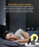 Homezie Tageslichtlampe | Wake-up-Licht | White-Noise-Maschine | Eingebaute Timer | 10.000 Lux | Lichttherapielampe