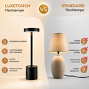 Homezie LuxeTouch | 2 Stück | Kabellose Tischlampe | Wasserdicht | USB aufladbar | Touch Control | Esstischlampe | Atmosphärische Beleuchtung