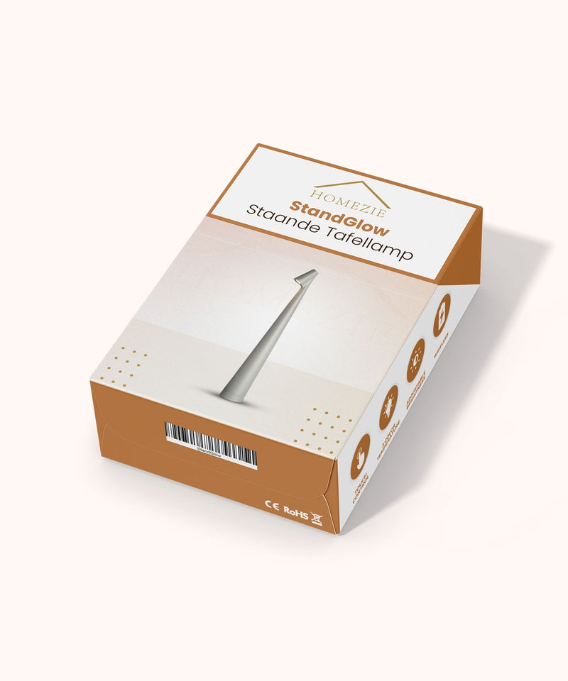 Homezie StandGlow | Stehende Tischlampe | Einzigartiges Design | Lange Batterielaufzeit | Nachtlicht | Kabellose Lampe