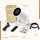 Homezie Beamer® | Erneuerter Stativ | WiFi, HDMI, Bluetooth | 4K-Unterstützung | Android 11 | Projektor