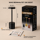 Homezie LuxeTouch | 2 Stück | Kabellose Tischlampe | Wasserdicht | USB aufladbar | Touch Control | Esstischlampe | Atmosphärische Beleuchtung