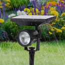 Homezie Solar-Spotlight | Verstellbare LED-Gartenstrahler mit Solarpanel | Für Garten & Wege