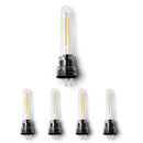 Homezie 4 lose Ersatzglühbirnen | 2-polige Glühbirnen | Wetterfest | Unzerbrechlich | Energieeffizient | 2700K