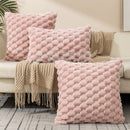 Homezie Kissenbezug | 3D-Struktur, weiche Oberfläche, 45 × 45 cm oder 30 × 50 cm | Für Sofa und Schlafzimmer