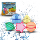 KidWorld® Wiederverwendbare Wasserballons | 5 lustige Figuren | Selbstverschließend | Wiederverwendbar