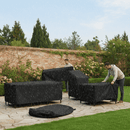Homezie Gartenmöbel-Abdeckung | Wasserabweisendes , UV-beständig & Ganzjahresschutz | Schutzhülle für Tische, Stühle und Loungesets