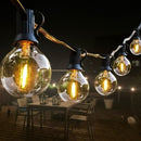 Homezie® Lichterkette | Warmweiß | G40 LED-Lampen | Wasserdicht | Dimmbar & Verbindbar | Außenbeleuchtung | Verschiedene Längen erhältlich