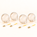 Homezie G60 Ersatzlampen | 4× LED-Ersatzlampen | 2700K Warmweiß | Kunststoff | Für G60-Lichterketten | Außenbeleuchtung