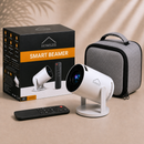 Homezie Beamer | Streaming vom Smartphone | 8K-Unterstützung | 720p | WLAN, HDMI & Bluetooth | Android 14.0 | Inklusive Aufbewahrungstasche | Mini-Beamer