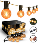 Homezie® Lichterkette 15 Meter mit 30 LED-Birnen | Tannenzapfen-Design | Inklusive 3m Verlängerungskabel mit Dimmer | Wasserdicht | Warmweiß | Verbindbar & Dimmbar