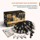 Homezie® Lichterkette | IP65 Wasserdicht | Kunststoff S14 LED-Lampen | Warmweiß | Verbindbar & Dimmbar | In verschiedenen Längen erhältlich