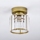 Homezie Kristall-Deckenleuchte | Elegantes Kristallglas mit Metallrahmen | Stilvolle Beleuchtung für Flur und Wohnräume