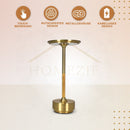 Homezie ElegantGlow | Tischleuchte | Warmes Licht | Einstellbare Helligkeit | Wiederaufladbar über USB-C