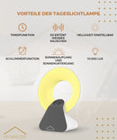 Homezie Tageslichtlampe | Wake-up-Licht | White-Noise-Maschine | Eingebaute Timer | 10.000 Lux | Lichttherapielampe