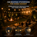 Homezie® Lichterkette | Warmweiß | G60 LED-Lampen | IP65 Wasserdicht | Dimmbar, Verbindbar & mit Timer | Außenbeleuchtung | Verschiedene Längen erhältlich