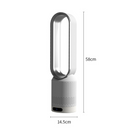 Homezie Turmventilator mit Luftreiniger | Flügelloses Design & 5 Geschwindigkeitsstufen | Für Schlafzimmer und Wohnzimmer