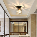 Homezie Kristall-Deckenleuchte | Elegantes Kristallglas mit Metallrahmen | Stilvolle Beleuchtung für Flur und Wohnräume