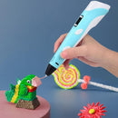 Homezie 3D-Stift | Kreatives Zeichnen mit PLA-Filament | Für Kinder & DIY-Projekte