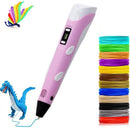 Homezie 3D-Stift | Kreatives Zeichnen mit PLA-Filament | Für Kinder & DIY-Projekte