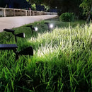 Homezie Solar-Spotlight | Verstellbare LED-Gartenstrahler mit Solarpanel | Für Garten & Wege