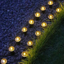 Homezie Solar-Gartenleuchten | 15er Set Bodenlichter mit LED-Beleuchtung | Für Gartenwege & Terrasse