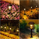 Homezie Solar-Gartenleuchten Set | Wetterfest, Automatisches Ein/Aus & Warmweißes Licht | Stilvolle Außenbeleuchtung