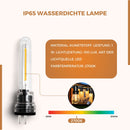 Homezie 4 lose Ersatzglühbirnen | 2-polige Glühbirnen | Wetterfest | Unzerbrechlich | Energieeffizient | 2700K