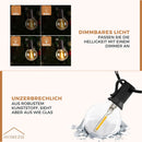Homezie® Lichterkette | Warmweiß | G40 LED-Lampen | Wasserdicht | Dimmbar & Verbindbar | Außenbeleuchtung | Verschiedene Längen erhältlich