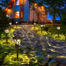 Homezie Solar-Gartenleuchte | Wetterfest, Warmweißes LED-Licht & Elegantes Design | Stilvolle Außenbeleuchtung