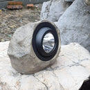 Homezie Solar-Gartenleuchte | Steinoptik LED-Lampe mit warmem Licht | Für Garten & Wege