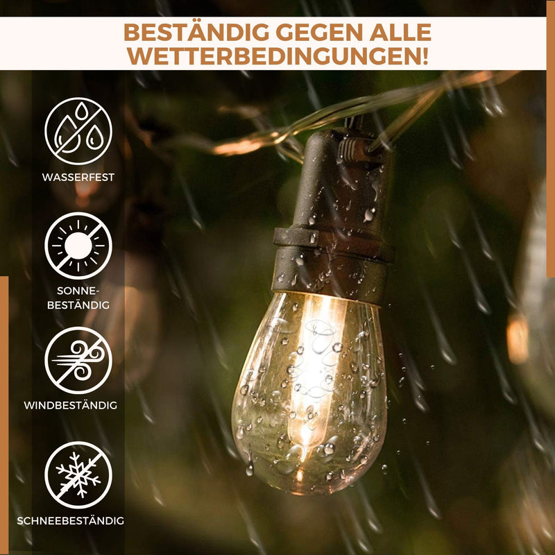 Homezie 4 lose Ersatzglühbirnen | 2-polige Glühbirnen | Wetterfest | Unzerbrechlich | Energieeffizient | 2700K