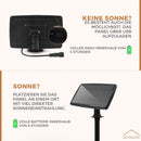 Homezie Lichterkette mit Solarenergie | IP65 Wasserdicht | Mit Fernbedienung | S14 LED-Lampen | Solar-Gartenbeleuchtung