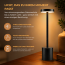 Homezie LuxeTouch | 2 Stück | Kabellose Tischlampe | Wasserdicht | USB aufladbar | Touch Control | Esstischlampe | Atmosphärische Beleuchtung