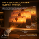 Homezie Beamer | Streaming vom Smartphone | 8K-Unterstützung | 720p | WLAN, HDMI & Bluetooth | Android 14.0 | Inklusive Aufbewahrungstasche | Mini-Beamer