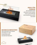 Homezie® Tischfeuer | Für drinnen & draußen | Dekoethanol-Kamin