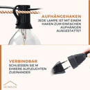Homezie® Lichterkette | Warmweiß | G40 LED-Lampen | Wasserdicht | Dimmbar & Verbindbar | Außenbeleuchtung | Verschiedene Längen erhältlich