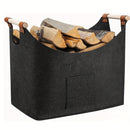 Homezie Kaminholzkorb aus Filz | 55 Liter | Faltbar und robust