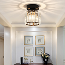 Homezie Kristall-Deckenleuchte | Elegantes Kristallglas mit Metallrahmen | Stilvolle Beleuchtung für Flur und Wohnräume