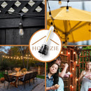 Homezie 4 lose Ersatzglühbirnen | 2-polige Glühbirnen | Wetterfest | Unzerbrechlich | Energieeffizient | 2700K