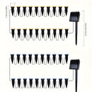 Homezie Solar-Gartenleuchten | 15er Set Bodenlichter mit LED-Beleuchtung | Für Gartenwege & Terrasse