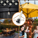 Homezie 4 lose Ersatzglühbirnen | 2-polige Glühbirnen | Wetterfest | Unzerbrechlich | Energieeffizient | 2700K