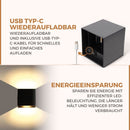 Homezie SenseGlow | Wandleuchte | Sensorsteuerung | Warmes Licht | Kompaktes Design | Langlebige Batterie | Atmosphärische Beleuchtung