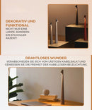 Homezie StandGlow | Stehende Tischlampe | Einzigartiges Design | Lange Batterielaufzeit | Nachtlicht | Kabellose Lampe