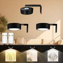 Homezie Bilderleuchten Set | 3 Kabellose LED-Bildleuchten mit Fernbedienung | Dimmbare Kunst- und Wandbeleuchtung