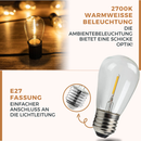 Homezie S14 Ersatzbirnen | Wetterfest | Unzerbrechlich | Energieeffizient | 2700K