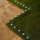Homezie Solar-Gartenleuchten | 15er Set Bodenlichter mit LED-Beleuchtung | Für Gartenwege & Terrasse