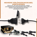 Homezie® Verlängerungskabel 3 Meter | IP44 wasserdicht | Abschließbares Ende | Extra große Reichweite